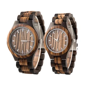 Jam Tangan Wanita Wood Wrist Watches Fashion Custom Couple Quartz Wristwatch logo Watch Factory