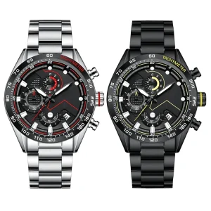 Japan Movement Men’s Casual Sport Style Chronograph Watch