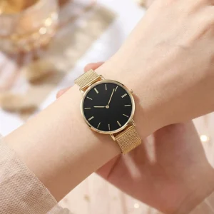 Japan Movement Titanium Quartz Watch Luxury Quartz Watch Men’s Digital Luminous Waterproof Gold Diamond Quartz Watch