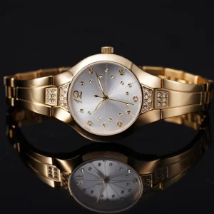 Japanese Quartz Movement Designers Fashion Diamond Watch Bracelet Steel Watch Quartz Watch for Women