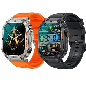 K57 Pro Outdoor Sports Square Smart Watch 1.96 Inch Big Screen Fitness Tracker Calling Smart Watch for Men
