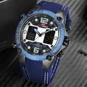 KAT WACH 717 Quartz LED Digital Mens Watches Fashion Brand Men Sports Watches Waterproof Men’s Wristwatch for Relogio Masculino