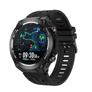 KC82 Men’s Women’s GPS Outdoor Sport Waterproof Bluetooth Smartwatch Compass Answer Make Calls APP Health Monitoring