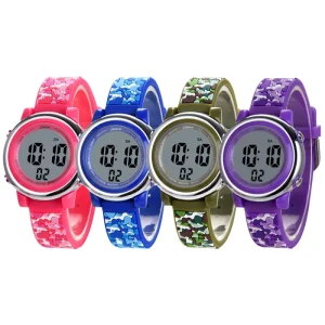 Kids Cartoon Digital Watch for Boys Girls Waterproof Time Teaching Tool Children Wrist Watch