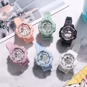 Kids Chronograph Digital Watch Multifunctional LED Wrist Watch Fashion Sports Waterproof Luminous Watch