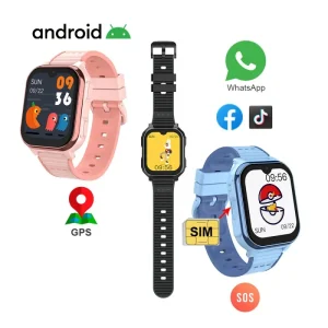 Kids Smart Watch For Children SIM Card Compatible 4G Kids Tracker Watch Featuring Large Memory Video Call