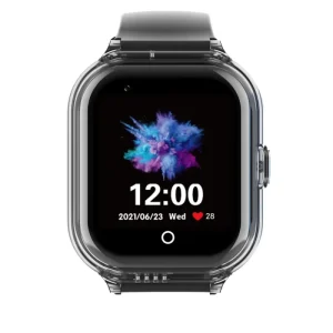 Kids Smart Watch GPS 4G Waterproof IP67 Touch Screen Video Calling Square Shape SOS Call SMS Message IPS Rubber