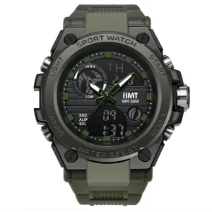 Kids Sport Analog Digital Watch with Big Display Chinese Digital Movement 5BAR Water Resistance Alarm Feature Plastic Unisex