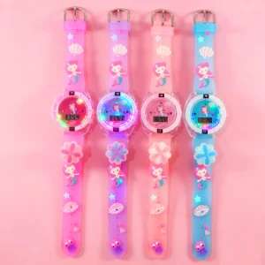 Kids’ Watch with Luminous Buttons Suitable for Daily Wear and Designed As an Interesting Educational Timepiece