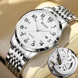 Korean Fashion Swiss Style Quartz Watch Waterproof Luminous Date Daily Accessory Source Jewelry Factory