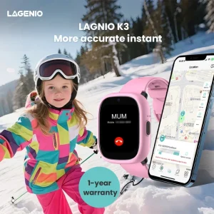 LAGENIO K3 4G Kids Smart Watch Video Call GPS LBS WIFI Location Waterproof IP68 SOS Answer Nano Sim Card Smart Watch For Kids