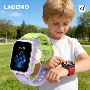 LAGENIO K9 Multifunctional 4G Smart Watch Support English Dictionary Story King Nio AI Topic Essay Zoologist Kids Smart Watch