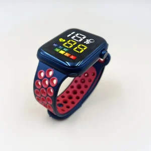 LED Digital Watch Man Women Student Sports Two-Color Strap Electronic Watch Square Couple Button Sport Watch