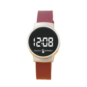 LED Electronic Touch Screen Colorful Watch Couple’s Outdoor Watch School Students Unisex Women Men Kids
