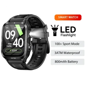 LED Lighting Smartwatch Hombre Waterproof BT Call Heart Rate Monitoring Sports Fitness Smart Watch Women Message Push
