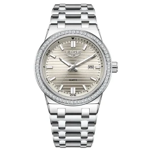 LIGE Business Casual Style Quartz Men’s Watch Oem Odm Stainless Steel Wristwatch