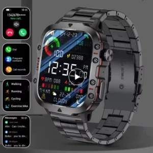 LIGE Bw0667 Smart Watch Outdoor Sports Fitness Tracker Health Monitor BT Call Voice Assistant Waterproof Smartwatch for Men