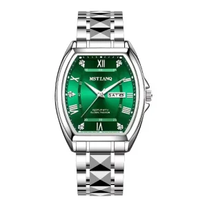 LP08 Luxury New Fashion Quartz Men’s Wristwatch Waterproof Luminous Sports Date Watches Tonneau Dial Display for Men