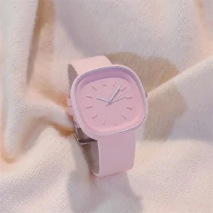 LP20 Creative Art Lovely Watch Women’s Leisure Square Fashion Simple Girl’s Watches Sports Quartz Watches