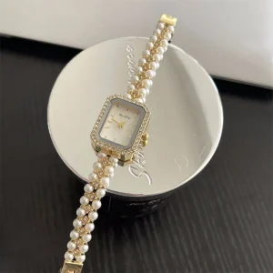 LYN 378 Women’s Pearl Bracelet Style Quartz Watch
