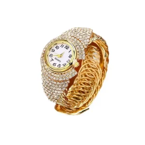 Ladies Diamond-Bordered Quartz Watch