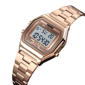 Ladies Metal Digital Timing Luxury Womens Watches in Wristwatches
