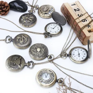 Large Bronze Pocket Watch Students Watch