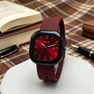Large Dial Women’s Quartz Watch Silicone Casual Calendar Student