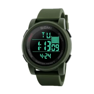 Large Three dimensional Dial Multifunctional Electronic Sports Watch for Men Students Fashionable Waterproof with Alarm Feature