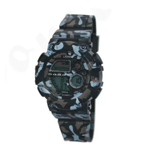 Lasika W H9007 Luxury Men’s Sport Watch Camouflage Digital Display 3BAR Water Resistant 50mm Dial Diameter Stop Watch Plastic