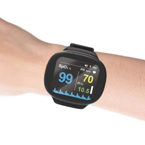 Latest Bluetooth Wrist Oximeter with Continuous Monitoring APP Electric Power Source
