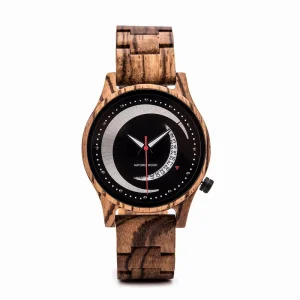Latest Design Handmade Customized Fashionable Custom Logo Japanese Quartz Movement Wooden Watch for Unisex