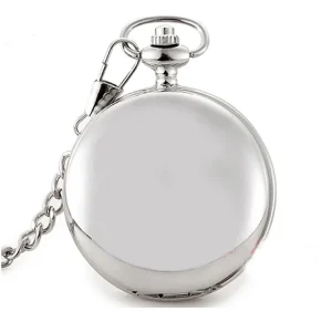 Latest Fashion Black Shiny Smooth Pocket Watch Silver Gold Bronze Factory Direct Sales