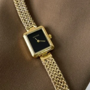 Latest RetroWheat Luxury Women’s Quartz Watch Sapphire Crystal 3BAR Water Resistant Stainless Steel Bracelet Square Case