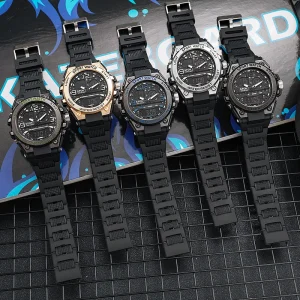 Leisure Sports Wind Square Large Dial Electronic Watch Men Women Students Multi Functional Unisex Digital Display Stop Watch
