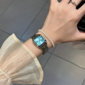 Light Luxury Square Quartz Women’s Watch Alloy Steel Strap