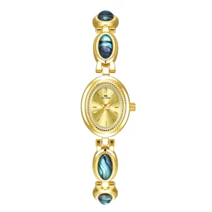 Light Luxury Women’s Quartz Watch Alloy Waterproof Bracelet Watch Shell Bracelet