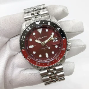 Limited Edition Classic Fashion Red Nightlight Transparent Inner Look Mechanical Water resistant Men’s Watch