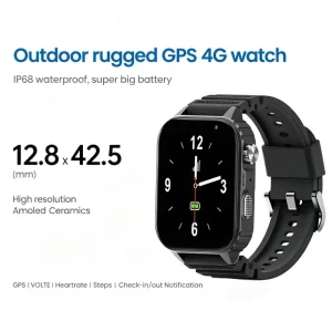 Long Battery Life Smart Watch with SIM Card for Outdoor Lone Worker Safety LBS GPS Tracking Watch L22