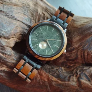 Low MOQ Stainless Steel Luxury Customized OEM Wooden Custom Logo Quartz Watches Wood Watch