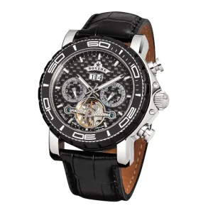 Low Price WL037 Luxury Mens Wristwatch Handcrafted Leather Strap Tourbillon Mechanical Watch With Price