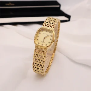 Low key Luxury Vintage Noble Oval Leisure Women’s Watch Acrylic Case Full Diamond New Quartz