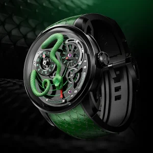 Lucky Harvey Unique Snake Design Luxury Automatic Watch for Men LH001 Movement 40H Power Reserve 3ATM Business Wristwatch