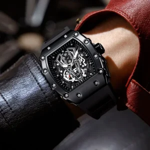 Luminous Men’s Stainless Steel Strap Luxury Sports Waterproof Quartz Watch
