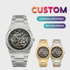Luminous Multilayer Dial Waterproof Male Mechanical Watch Custom Logo Automatic Chronograph