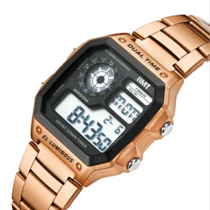 Luminous Women’s and Men’s LED Digital Watch Multifunctional Calendar Chronograph Waterproof Watch