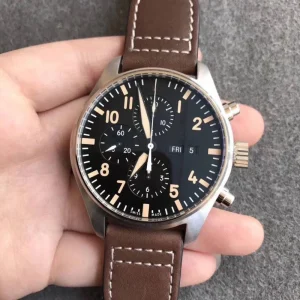 Luxurious Brown Strap Business Banquet Casual Chronograph Date Automatic Mechanical Men’s Watch for Mature and High end People