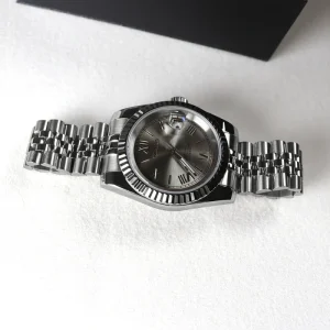 Luxurious Men’s Price Silver Stainless Steel Automatic Movement 3atm Water Resistant Fully Functional Mechanical Watch