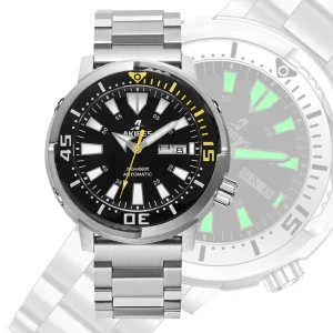 Luxury 007 Tuna Diving Watch Full Luminous 200m Waterproof Stainless Steel Diver Watch for Men Business Style