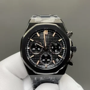 Luxury 26240 Black Ceramic Chronograph 50th Anniversary Commemorative Business Men’s Automatic Watch